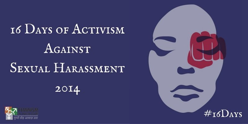 16days campaign against sexual harassment 2014