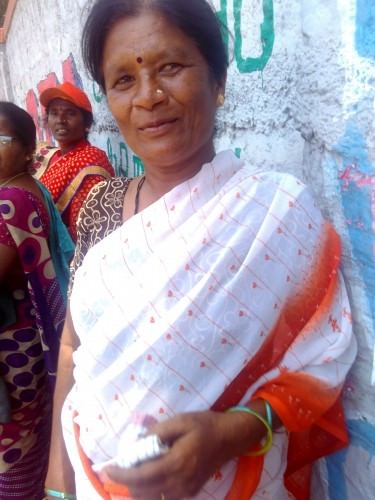 Shyama, the woman who patiently answered my questions.