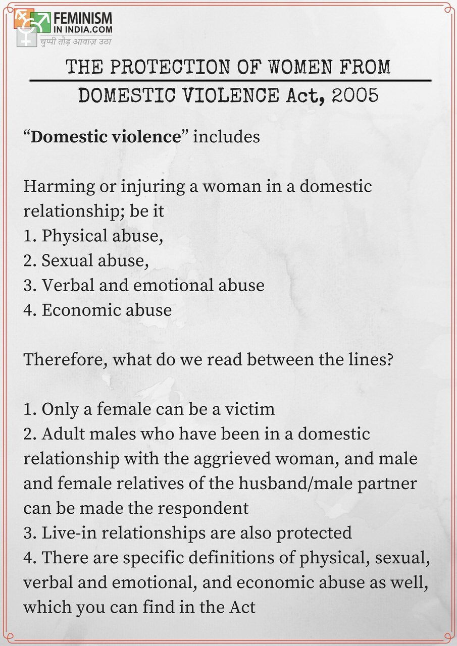 protection of women from domestic violence act 2005 summary
